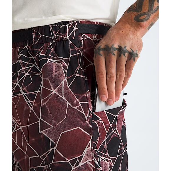 NWT TNF North Face Men's Class V Pathfinder Belted Shorts 7" Inseam Geode Red M - Picture 9 of 9